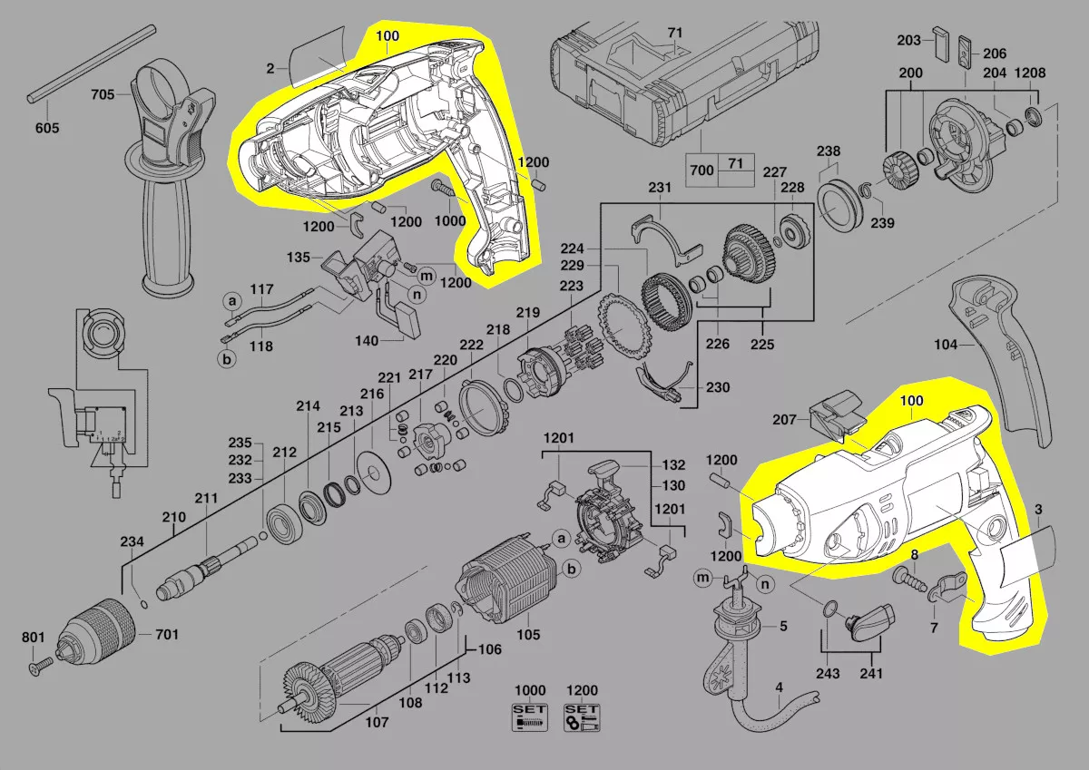 Boitier coque réf. 4931412846 AEG